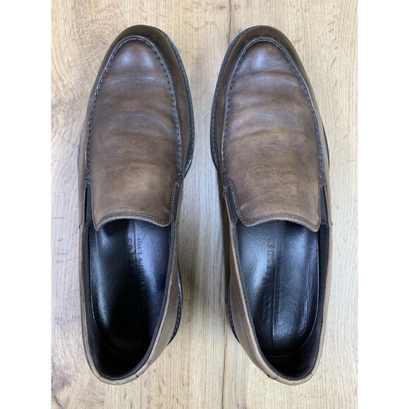 ECCO Men’s Brown Leather Slip On Loafers Moc Toe Comfort Shoes EU 44 US 10 main image 10